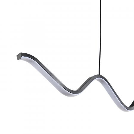 Lustră suspendată LED ZIGZAG, negru, 3000K, 90 cm [3]