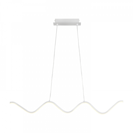 Lustră suspendată LED ZIGZAG, alb, 3000K,  90 cm [1]