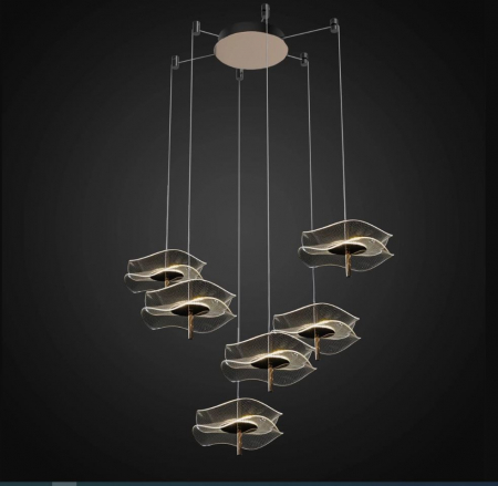 Candelabru LED MARIPOSA, auriu, 3000K, 2160 lm, diametru 6*20 cm - ALTAVOLA DESIGN