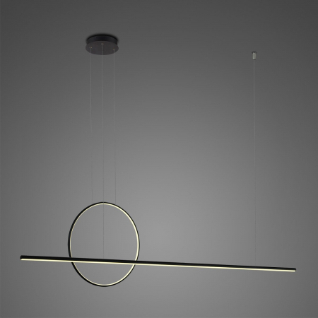 Lampa suspendata neagra LED LINEA Nr.2 Φ40 cm_4k - Altavola Design [1]