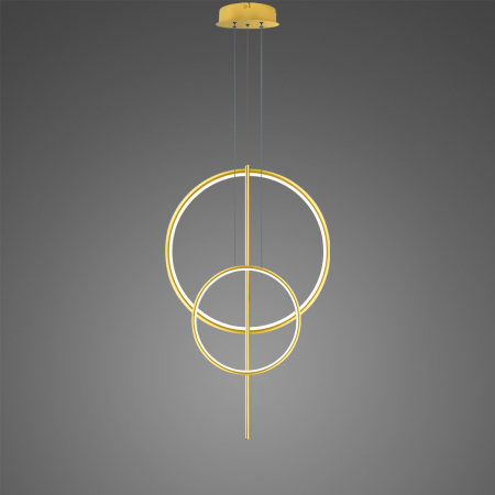 Lampa suspendata LINEA LED, auriu, Nr. 5 B Φ60/40 cm, 3000K - ALTAVOLA DESIGN [1]