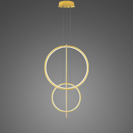 Lampa suspendata LINEA LED, auriu, Nr. 5 B Φ60/40 cm, 3000K - ALTAVOLA DESIGN [2]