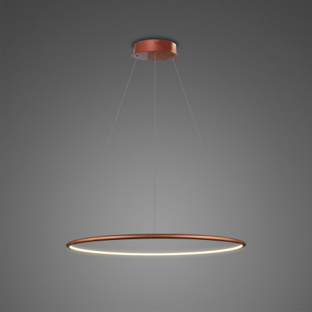 Lampi suspendate - Lampa suspendata LED RING Nr. 1, cupru, dimabila, 3000K, IP 44, diametru 40 cm - ALTAVOLA DESIGN