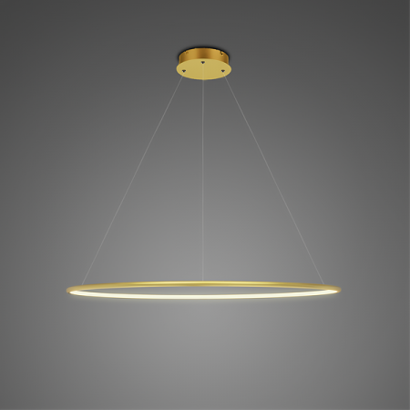 LED - Lampa suspendata LED RING aurie Nr. 1, dimabila, 3000K, IP 44, diametru 60 cm - ALTAVOLA DESIGN