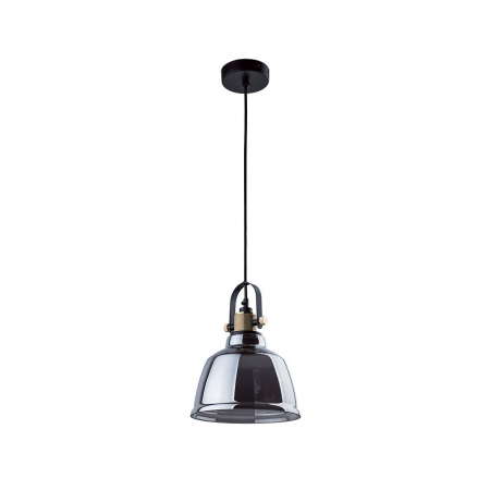 Lampi suspendate - Pendul AMALFI M, argintiu/negru, 1*E27, 25 W, diametru 20 cm - NOWODVORSKI