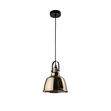Lampi suspendate - Pendul AMALFI M, auriu/negru, 1*E27, 25 W, diametru 20 cm - NOWODVORSKI