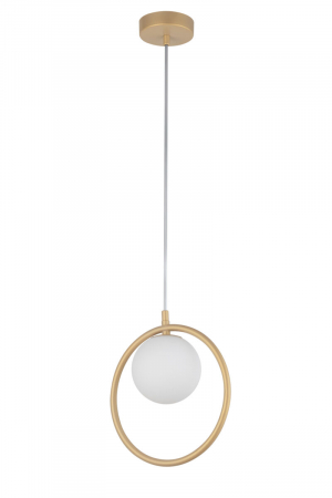Lampi suspendate - Pendul AQUA, auriu/alb, 1*G9, 12W, diametru 24 cm - SIGMA