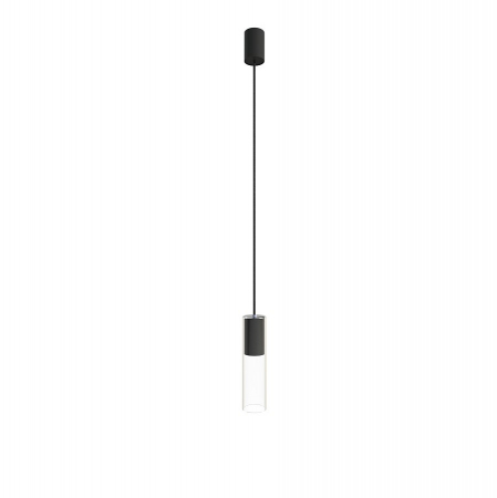 Pendul CYLINDER M, negru, 1*GU10, 10W, diametru 6.5 cm - NOWODVORSKI