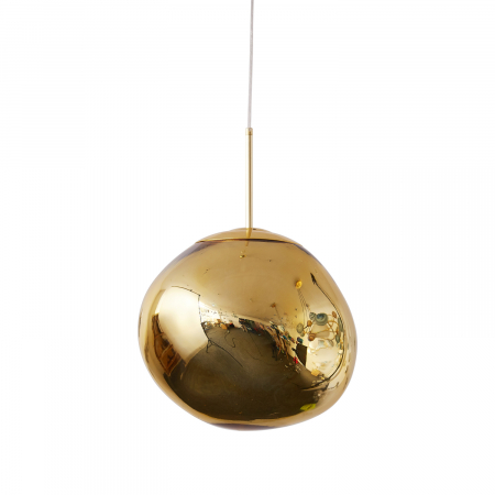 Iluminat zona living - Pendul GLAM M auriu, diametru 28 cm - STEP INTO DESIGN