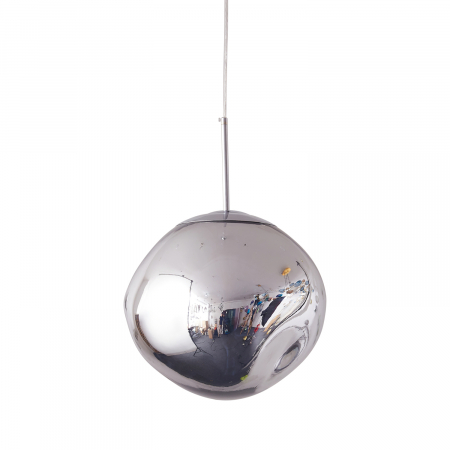 Lampi suspendate - Pendul GLAM S argintiu, diametru 18 cm - STEP INTO DESIGN