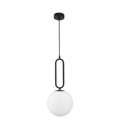 Corpuri de iluminat - INTERIOR - Pendul GRUS, negru/alb, 25 cm - NOVA LUCE