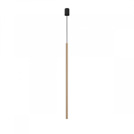 Corpuri de iluminat - INTERIOR - Pendul LASER SOLID, alama/negru, 1*G9, 10W, inaltime 100 cm - NOWODVORSKI