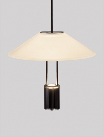 Pendul LED ANAFI, negru/alb, 3000K, 425 lm, diametru 22 cm - NOVA LUCE [3]