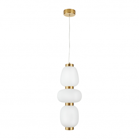 Lampă suspendată LED BRILLA-3, auriu/alb, 23 cm