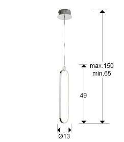 Pendul LED COLETTE, crom, 13 cm - SCHULLER 787147 [3]