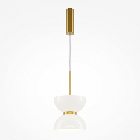 Pendul LED KYOTO, alb/auriu, 11W, 3000K, diametru 22 cm - MAYTONI