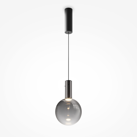 LED - Pendul LED NEBULA, negru, 3000K, 20 cm - MAYTONI