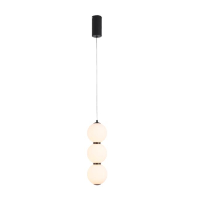 Pendul LED PERLA, negru/alb, 12 cm - Step into Design [1]