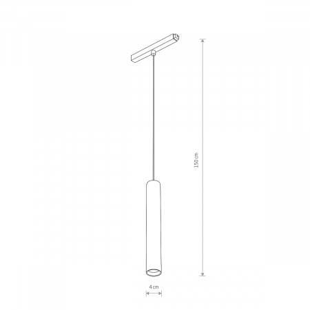 Pendul LED ROLLER pentru sina magnetica LVM, negru, 9W, 4000K, diametru 4 cm - NOWODVORSKI [2]