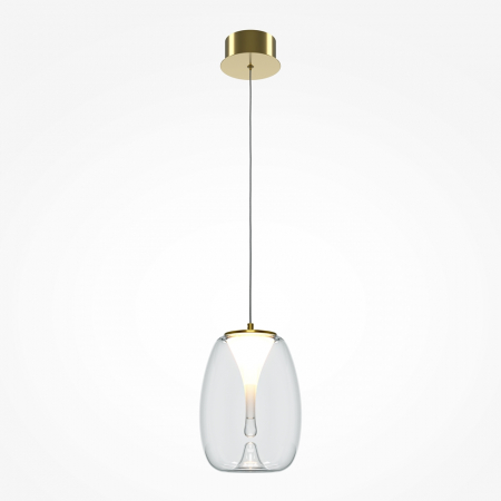 Pendul LED SPLASH auriu, 7W, 3000K, diametru 20 cm - MAYTONI