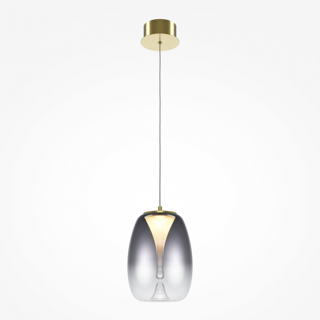 LED - Pendul LED SPLASH, auriu/gri, 7W, 3000K, diametru 20 cm - MAYTONI