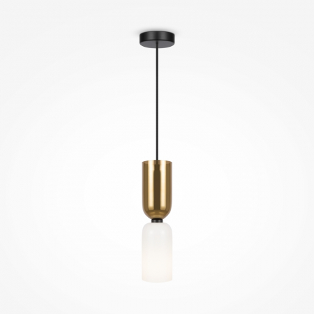 Iluminat zona dining - Pendul MEMORY, alb/auriu, diametru 8 cm - MAYTONI