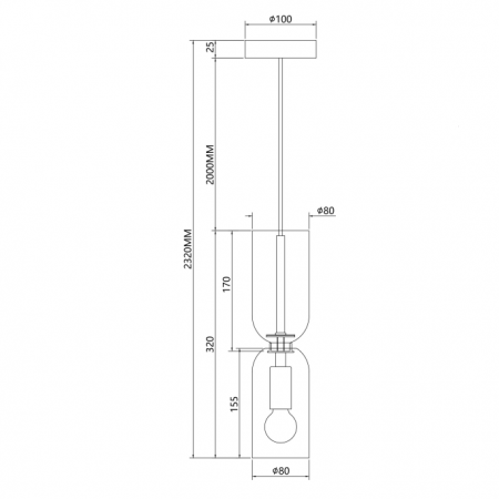 Pendul MEMORY, alb/auriu, diametru 8 cm - MAYTONI [5]