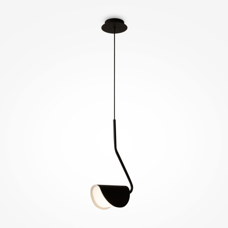 Lampi suspendate - Pendul MOLLIS, negru/alb, 23 cm - MAYTONI MOD126PL-01B