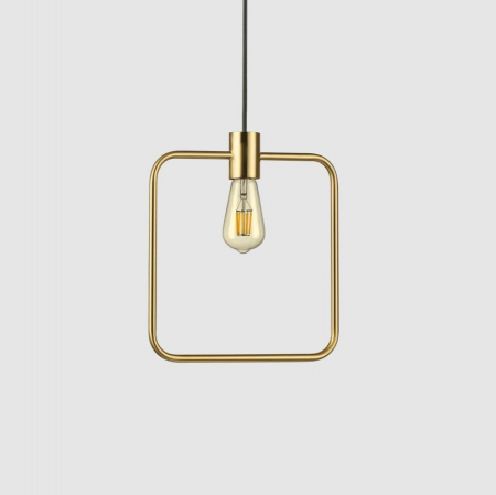Pendul patrat ABC alama, 1*E27, dimensiune 29 cm - IDEAL LUX [2]
