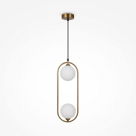 PROMOTII - Pendul RING, alb/alama, latime 17 cm - MAYTONI
