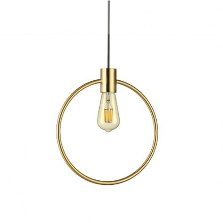 Corpuri de iluminat - INTERIOR - Pendul rotund ABC alama, 1*E27, diametru 29.5 cm - IDEAL LUX
