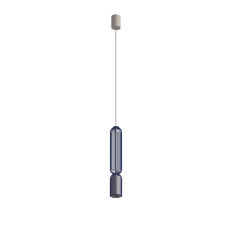 Lampi suspendate - Pendul SINGLES B, bej/albastru, 6.5 cm - Nowodvorski