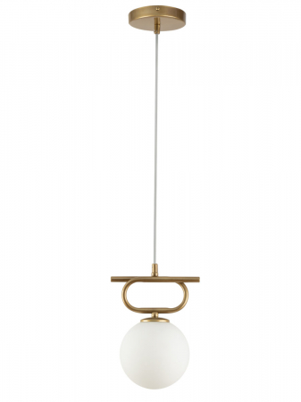 Pendul TES I, auriu/alb, 1*G9, 12W, lungime 18 cm - SIGMA