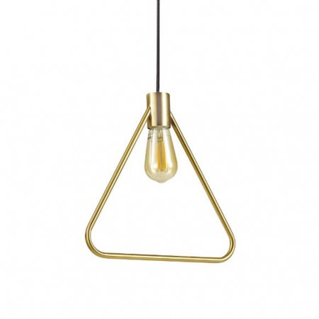 Corpuri de iluminat - INTERIOR - Pendul triunghi ABC alama, 1*E27, latime 33.5 cm - IDEAL LUX