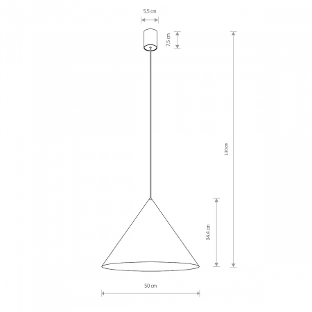 Pendul ZENITH L, teracota, 1*GU10, diametru 50 cm - NOWODVORSKI [8]
