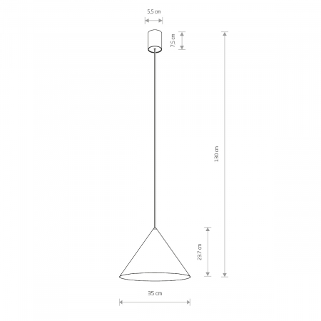 Pendul ZENITH M, teracota, 1*GU10, diametru 35 cm - NOWODVORSKI [8]