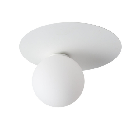 Plafoniera ARGON 1 rotunda, alb, diametru 27 cm - SIGMA