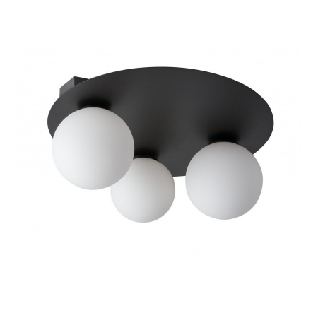 Corpuri de iluminat - INTERIOR - Plafoniera ARGON 3 rotunda, negru/alb, diametru 40 cm - SIGMA