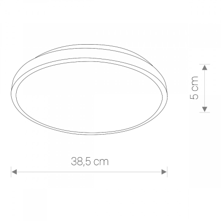 Plafoniera baie LED AGNES ROUND alba, 22W, 4000K, IP44, diametru 38.5 cm - NOWODVORSKI [5]