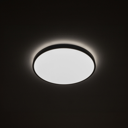 Plafoniera baie LED AGNES ROUND neagra, 22W, 4000K, IP44, diametru 38.5 cm - NOWODVORSKI [1]