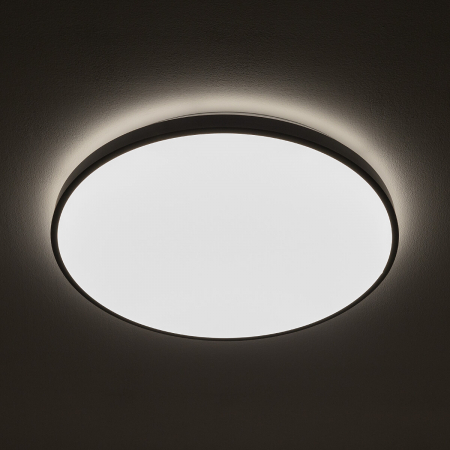 Plafoniera baie LED AGNES ROUND neagra, 32W, 4000K, IP44, diametru 49 cm - NOWODVORSKI [1]
