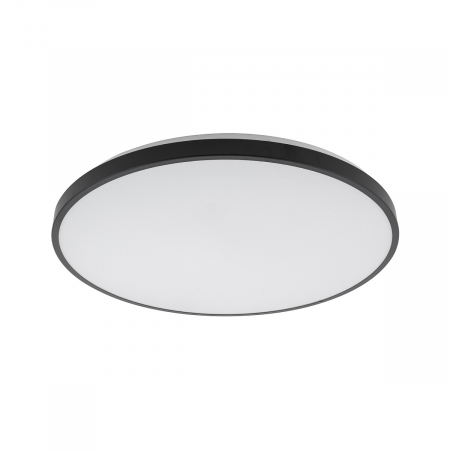Plafoniera baie LED AGNES ROUND neagra, 32W, 3000K, IP44, diametru 49 cm - NOWODVORSKI