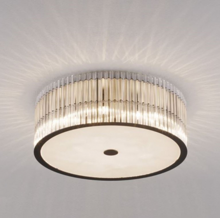 Iluminat dormitor - Plafoniera BAROK, negru, 6*G9, diametru 47 cm - NOVA LUCE