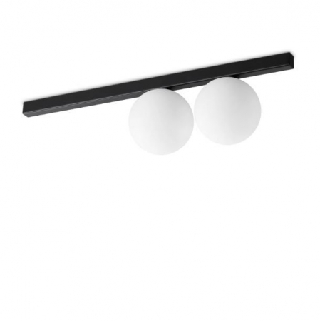 Plafoniere - Plafoniera BINOMIO II, negru/alb, 2*G9, lungime 55.7 cm - IDEAL LUX