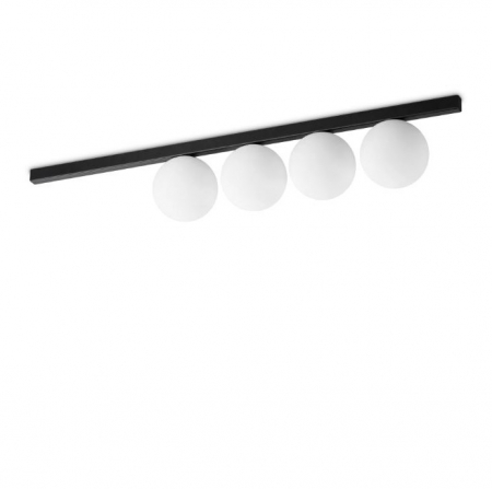 PROMOTII - Plafoniera BINOMIO IV, negru/alb, 4*G9, lungime 86 cm - IDEAL LUX