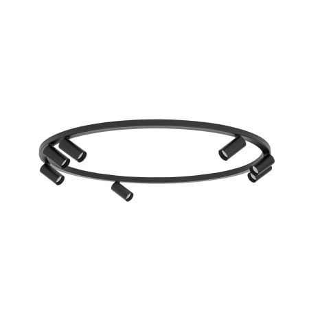 Plafonieră cu spoturi FOURTY ROUND VII, negru, 80 cm Nowodvorski