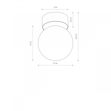 Plafoniera KIER S 12 cm [2]