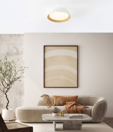 Plafoniera rotunda LED SIGI, alb/lemn, dimabila, 3000K, 3081Lm, diametru 45 cm - NOVA LUCE [3]