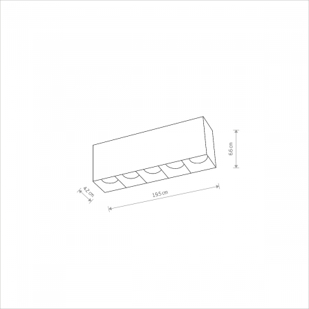 Plafoniera liniara LED MIDI 20W - 4000K - nowodvorski [3]