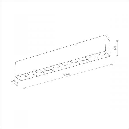 Plafoniera liniara LED MIDI 40W - 4000K - nowodvorski lighting [6]